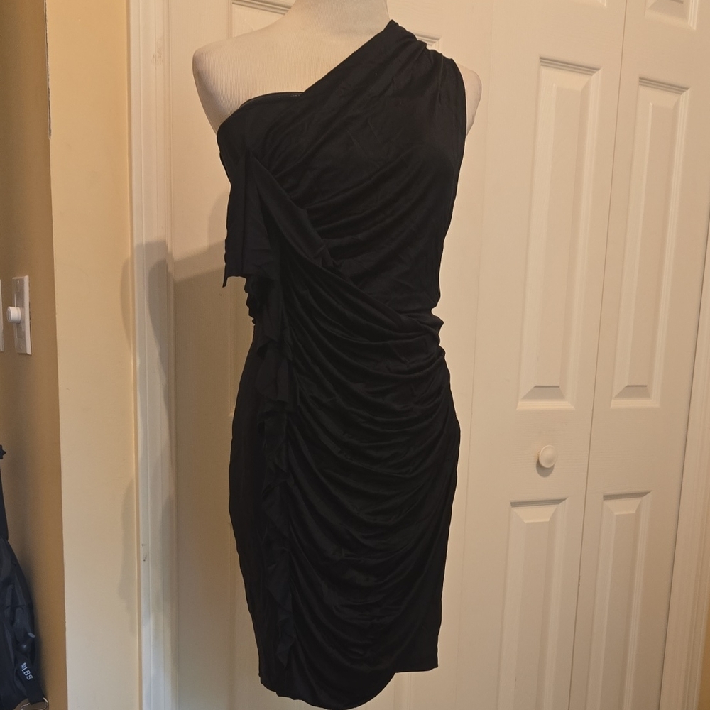 NWT 2B.Rych drape Blk Dress Sz 6